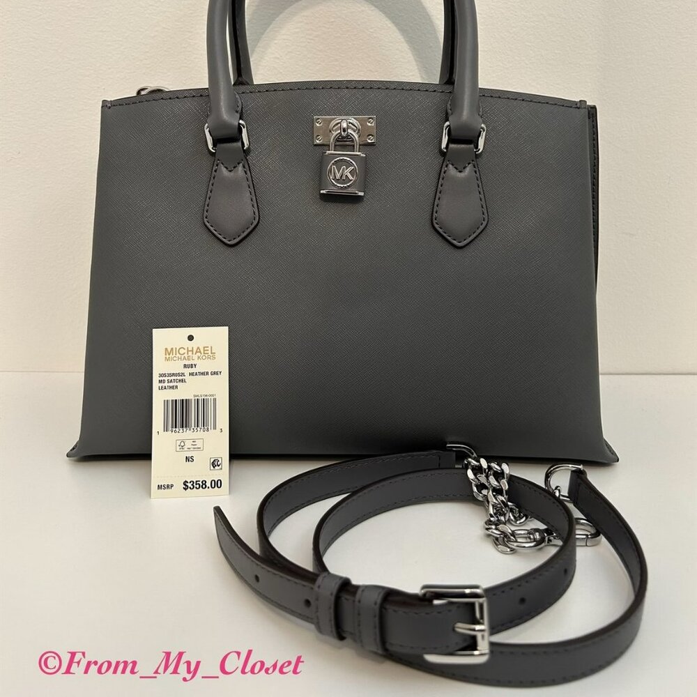 Michael Kors Ruby Satchel Grey